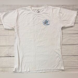 Vans White Snarlivate men’s’ sz L Tee with Blue Graphic